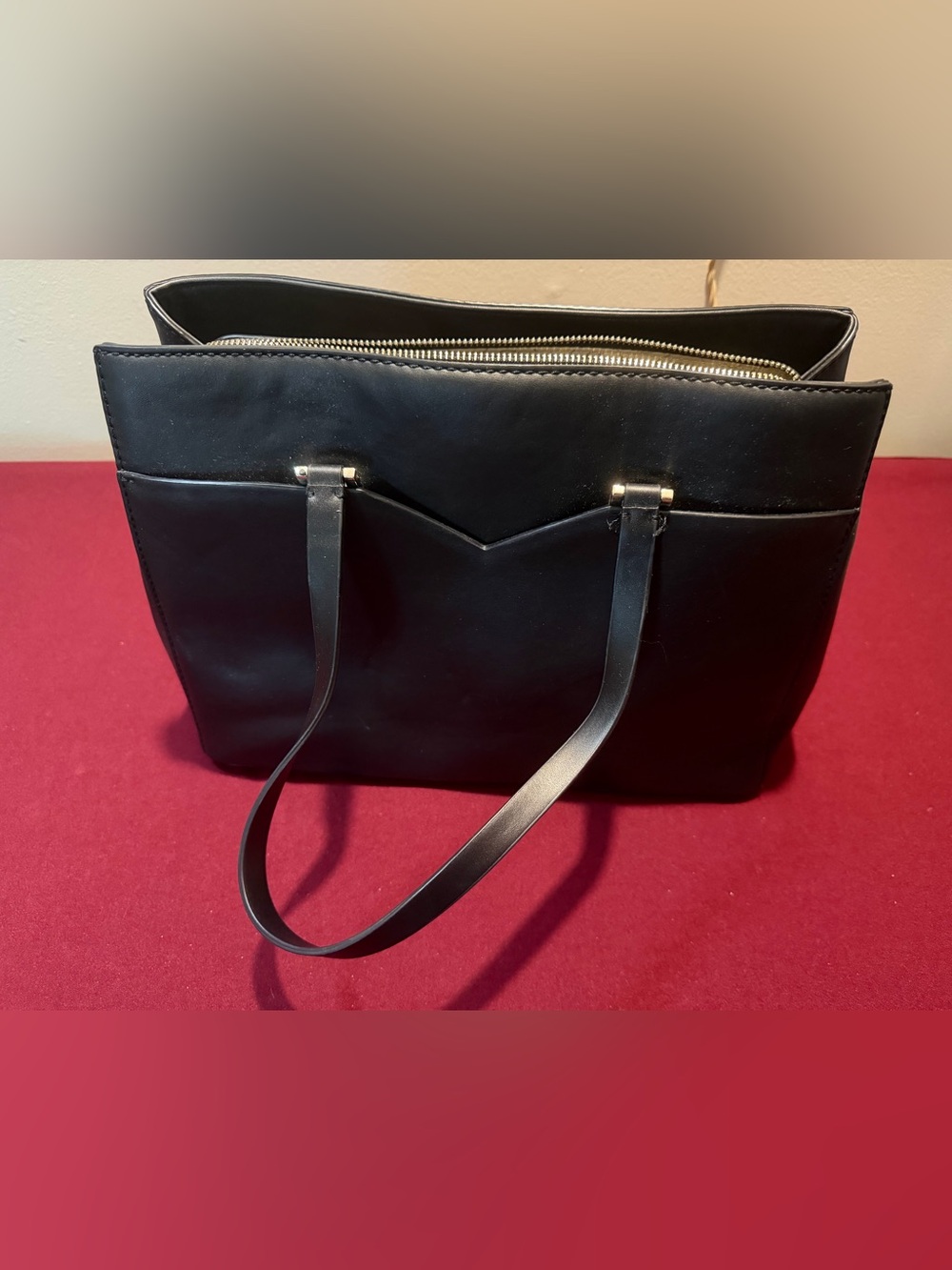 GUESS Black Leather Tote